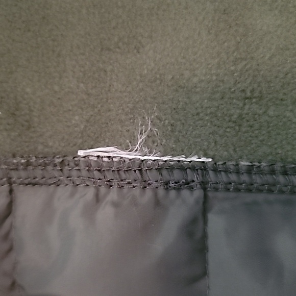 Orvis Quilted Snowbird Full Zip Jacket Lightweight Olive Green Mixed Media - Picture 11 of 13